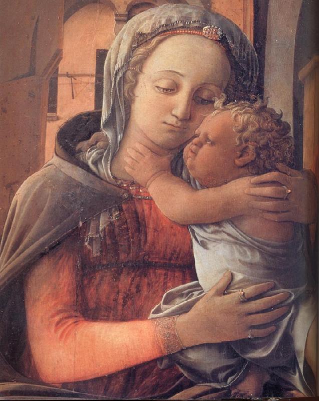 Fra Filippo Lippi Details of Madonna and Child Enthroned Sweden oil painting art